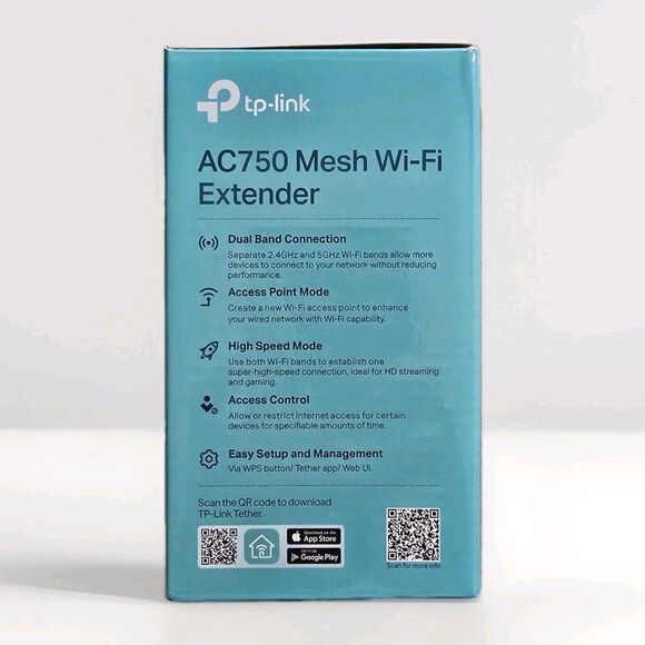 TP-Link AC750 Dual Band Mesh WiFi Range Extender RE220 - Picture 5 of 9